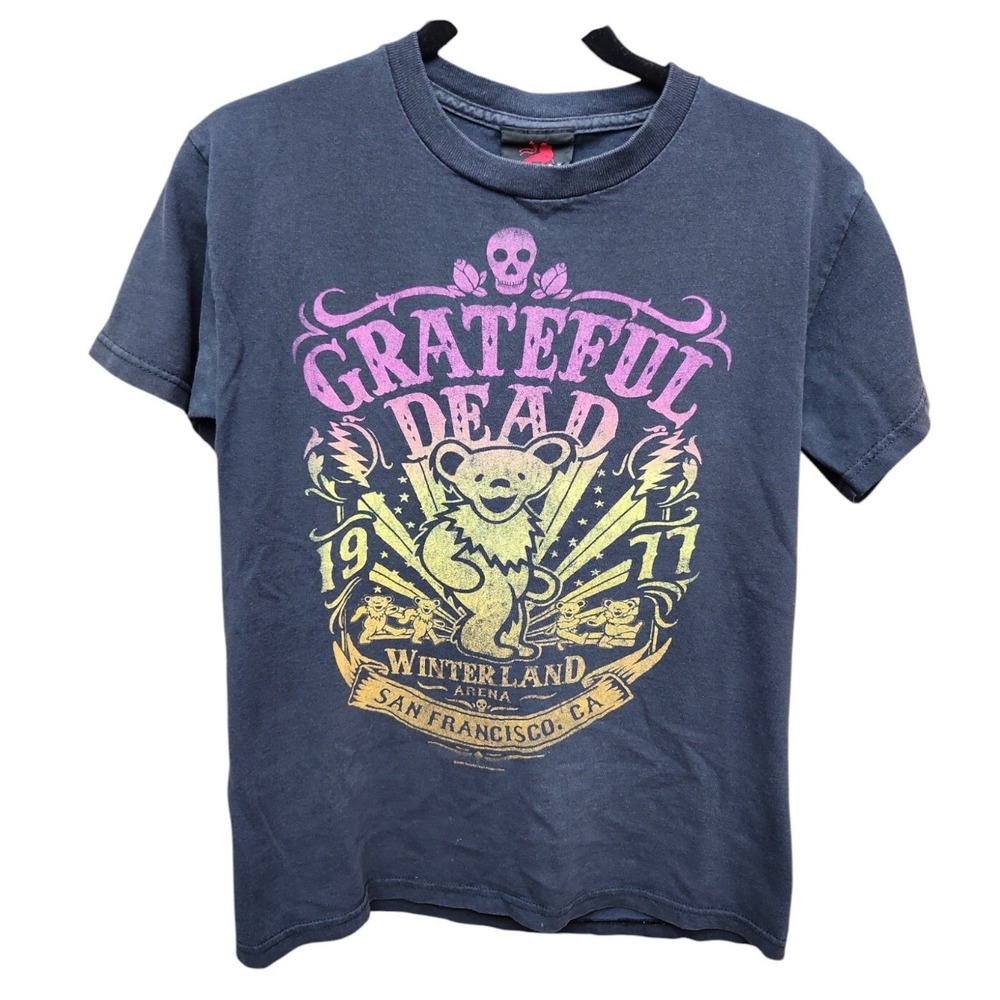 Grateful Dead Winterland 1971 Bear Graphic T Shirt Zion‎ Rootswear Gray Size S